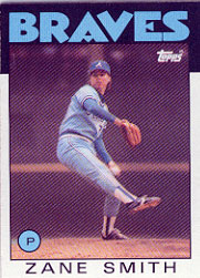 1986 Topps Baseball Cards      167     Zane Smith